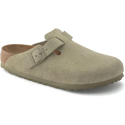 Birkenstock Boston Suede Leather Regular Fit Faded Khaki Unisex - Sandále Birkenstock - Sivá - 1025788-7 - Size: 7 7 unisex Birkenstock Boston Suede Leather Regular Fit Faded Khaki Unisex - Sandále Birkenstock - Sivá - 1025788-7 - Size: 7 7 unisex