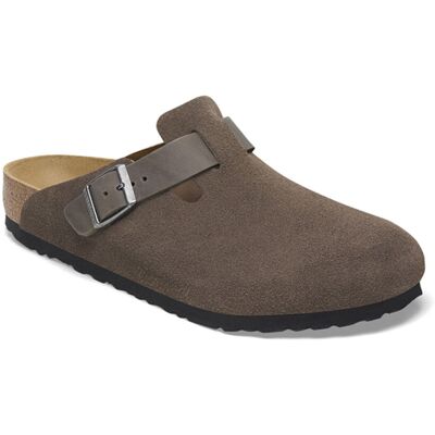 Birkenstock Boston BS Mixed Leather Narrow Fit Grey Pánske - Sandále Birkenstock - Sivá - 1029193-8 - Size: 8 8 male Birkenstock Boston BS Mixed Leather Narrow Fit Grey Pánske - Sandále Birkenstock - Sivá - 1029193-8 - Size: 8 8 male
