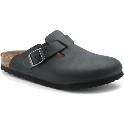 Birkenstock Boston Oiled Leather Narrow Fit Black Pánske - Sandále Birkenstock - Čierna - 59463-7.5 - Size: 7.5 7.5 male Birkenstock Boston Oiled Leather Narrow Fit Black Pánske - Sandále Birkenstock - Čierna - 59463-7.5 - Size: 7.5 7.5 male