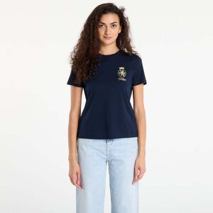 Tričko Tommy Hilfiger TH Crest Embroidery Crew Neck T-Shirt Blue L - female - L Tričko Tommy Hilfiger TH Crest Embroidery Crew Neck T-Shirt Blue L - female - L