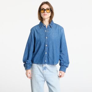 Košeľa Calvin Klein Jeans Cropped Ls Shirt Blue XXS - female - XXS Košeľa Calvin Klein Jeans Cropped Ls Shirt Blue XXS - female - XXS