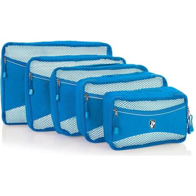 Cestovne organizery Heys Eco Packing Cube 5pc Set II Blue Cestovne organizery Heys Eco Packing Cube 5pc Set II Blue