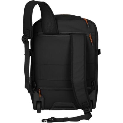 Cestovný batoh na kolieskach Travelite Briize Backpack L Trolley Black Cestovný batoh na kolieskach Travelite Briize Backpack L Trolley Black
