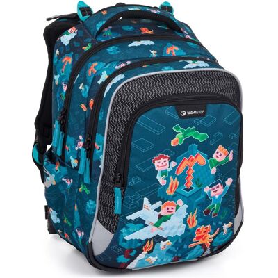 Veľký školský set Bagmaster LUMI 24 E Set L Blue Veľký školský set Bagmaster LUMI 24 E Set L Blue