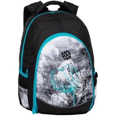 Študentský batoh Bagmaster Digital 20 B Turquoise/gray/black Študentský batoh Bagmaster Digital 20 B Turquoise/gray/black