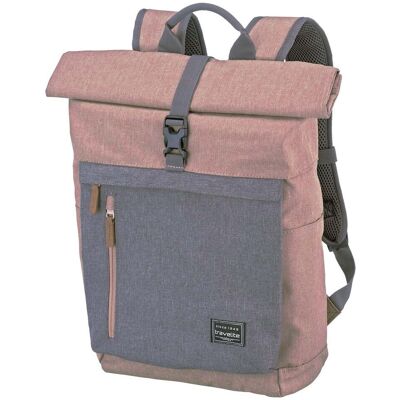 Roll top batoh Travelite Basics Roll-up Backpack Rose Roll top batoh Travelite Basics Roll-up Backpack Rose