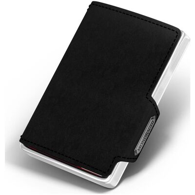 Kožená mini peňaženka Mondraghi Elegance Black Kožená mini peňaženka Mondraghi Elegance Black