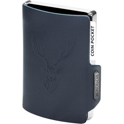Kožená mini peňaženka Mondraghi Silhouette Classic Deer Blue Kožená mini peňaženka Mondraghi Silhouette Classic Deer Blue