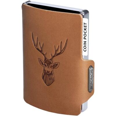 Kožená mini peňaženka Mondraghi Silhouette Classic Deer Caramel Kožená mini peňaženka Mondraghi Silhouette Classic Deer Caramel