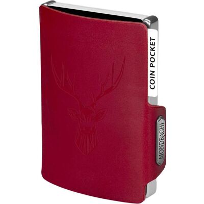 Kožená mini peňaženka Mondraghi Silhouette Classic Deer Red Kožená mini peňaženka Mondraghi Silhouette Classic Deer Red