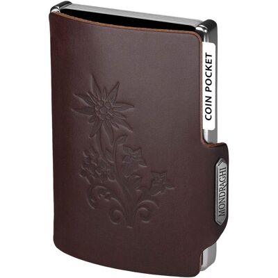 Kožená mini peňaženka Mondraghi Silhouette Edelweiss Brown Kožená mini peňaženka Mondraghi Silhouette Edelweiss Brown