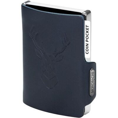 Kožená mini peňaženka Mondraghi Silhouette Modern Deer Blue Kožená mini peňaženka Mondraghi Silhouette Modern Deer Blue