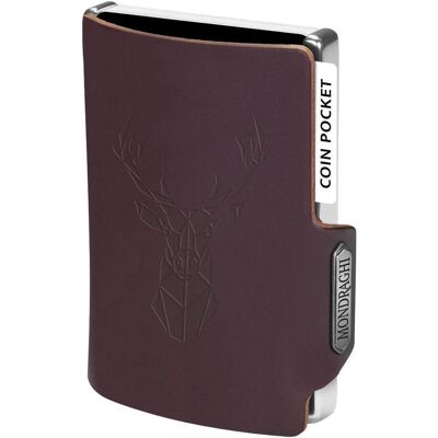 Kožená mini peňaženka Mondraghi Silhouette Modern Deer Brown Kožená mini peňaženka Mondraghi Silhouette Modern Deer Brown