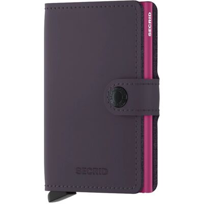 Kožená mini peňaženka Secrid Miniwallet Matte Dark Purple-Fuchsia Kožená mini peňaženka Secrid Miniwallet Matte Dark Purple-Fuchsia