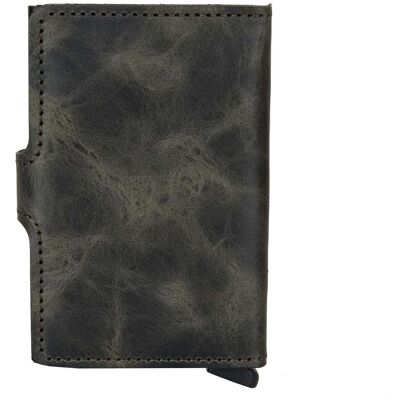Kožená mini peňaženka Secrid Miniwallet Vintage Olive-Black Kožená mini peňaženka Secrid Miniwallet Vintage Olive-Black
