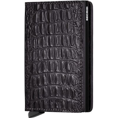 Kožená mini peňaženka Secrid Slimwallet Nile Black Kožená mini peňaženka Secrid Slimwallet Nile Black