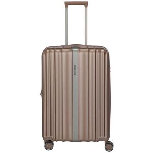 Stredný škrupinový kufor na kolieskach Travelite Paros 4w M Cappuccino Stredný škrupinový kufor na kolieskach Travelite Paros 4w M Cappuccino