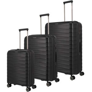 Sada cestovných kufrov Travelite Mooby S,M,L Black Sada cestovných kufrov Travelite Mooby S,M,L Black