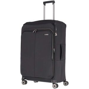 Veľký textilný kufor na kolieskach Travelite Priima L Black Veľký textilný kufor na kolieskach Travelite Priima L Black