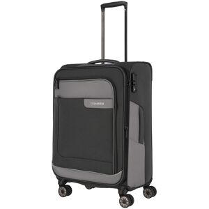Stredný textilný kufor Travelite Viia 4w M Anthracite Stredný textilný kufor Travelite Viia 4w M Anthracite