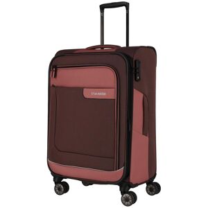 Stredný textilný kufor Travelite Viia 4w M Rose Stredný textilný kufor Travelite Viia 4w M Rose