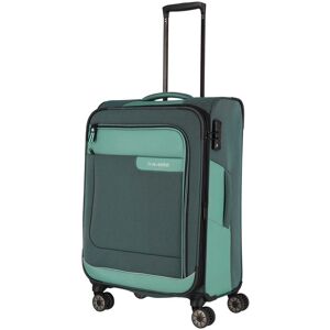 Stredný textilný kufor Travelite Viia 4w M Green Stredný textilný kufor Travelite Viia 4w M Green