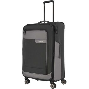 Veľký textilný kufor Travelite Viia 4w L Anthracite Veľký textilný kufor Travelite Viia 4w L Anthracite