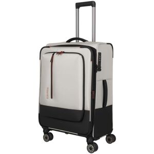 Stredný textilný kufor na kolieskach Travelite Crosslite 5.0 M White Sand Stredný textilný kufor na kolieskach Travelite Crosslite 5.0 M White Sand