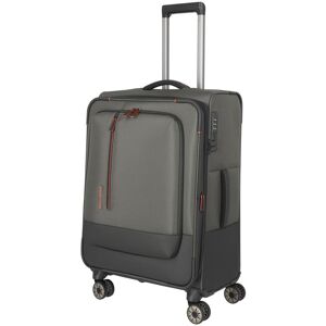 Stredný textilný kufor na kolieskach Travelite Crosslite 5.0 M Dark Olive Stredný textilný kufor na kolieskach Travelite Crosslite 5.0 M Dark Olive