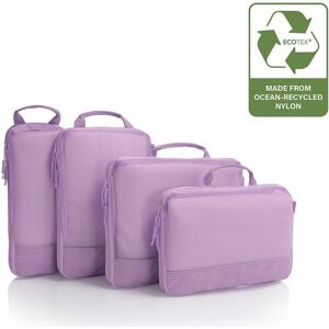 Cestovne organizery Heys Ecotex Compression Packing Cube 4 Pc Set Lilac Blossom Cestovne organizery Heys Ecotex Compression Packing Cube 4 Pc Set Lilac Blossom
