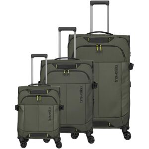 Sada cestovných kufrov Travelite Briize S,M,L Khaki Sada cestovných kufrov Travelite Briize S,M,L Khaki