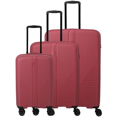 Sada cestovných kufrov Travelite Air Stripe S,M,L Slim Red Sada cestovných kufrov Travelite Air Stripe S,M,L Slim Red