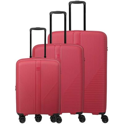Sada cestovných kufrov Travelite Air Stripe S exp, M exp, L Red Sada cestovných kufrov Travelite Air Stripe S exp, M exp, L Red