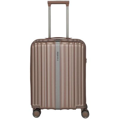 Malý škrupinový kufor Travelite Paros 4w S Cappuccino Malý škrupinový kufor Travelite Paros 4w S Cappuccino