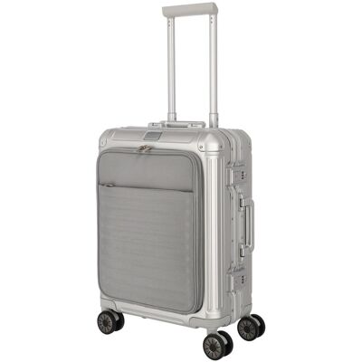 Hliníkový kufor Travelite Next 2.0 S Front pocket Silver Hliníkový kufor Travelite Next 2.0 S Front pocket Silver