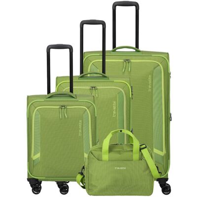 Sada cestovných kufrov Travelite Corsiica S,M,L,BB Fresh Green Sada cestovných kufrov Travelite Corsiica S,M,L,BB Fresh Green