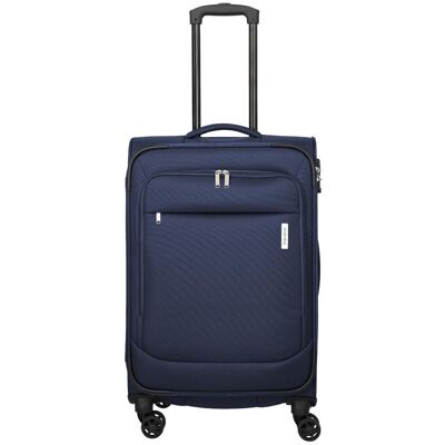 Stredný textilný kufor Travelite Priego M Navy Stredný textilný kufor Travelite Priego M Navy