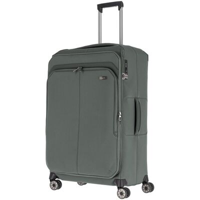 Veľký textilný kufor na kolieskach Travelite Priima L Olive Veľký textilný kufor na kolieskach Travelite Priima L Olive