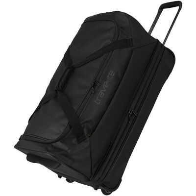 Cestovná taška na kolieskach Travelite Basics Wheeled Duffle exp. Black Cestovná taška na kolieskach Travelite Basics Wheeled Duffle exp. Black