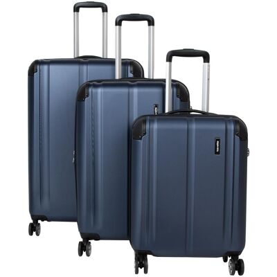 Travelite City 4w S,M,L Navy – súprava 3 kufrov Travelite City 4w S,M,L Navy – súprava 3 kufrov