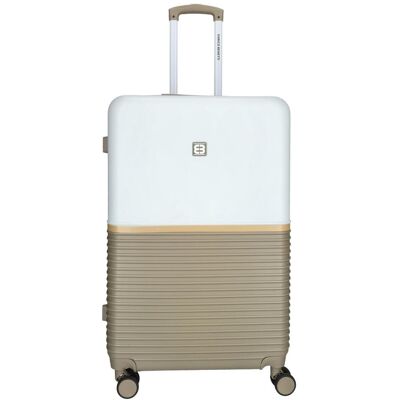 Veľký cestovný kufor Enrico Benetti Princetown L Taupe/Ivory Veľký cestovný kufor Enrico Benetti Princetown L Taupe/Ivory