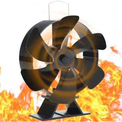 Ventilátor na kachle a krby EKOVENT 50-300 °C ROUND 6 extra výkonný Ventilátor na kachle a krby EKOVENT 50-300 °C ROUND 6 extra výkonný
