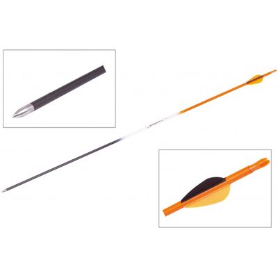 GoodGoods oranžový karbónový šíp do luku 30", priemer 6 mm, plastové letky GoodGoods oranžový karbónový šíp do luku 30", priemer 6 mm, plastové letky