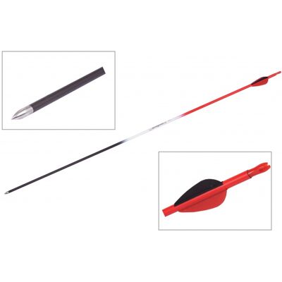 GoodGoods červený karbónový šíp do luku 30", priemer 6 mm, plastové letky GoodGoods červený karbónový šíp do luku 30", priemer 6 mm, plastové letky
