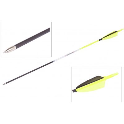 GoodGoods žltý karbónový šíp do luku 30", priemer 7 mm, morčacie letky GoodGoods žltý karbónový šíp do luku 30", priemer 7 mm, morčacie letky