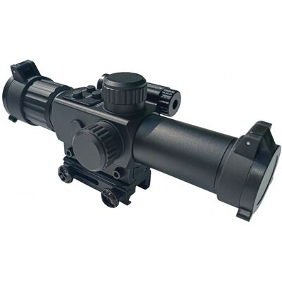 Kandar Puškohľad 4x25IR krátky s prísvitom červená a laserovým zameriavačom Kandar Puškohľad 4x25IR krátky s prísvitom červená a laserovým zameriavačom