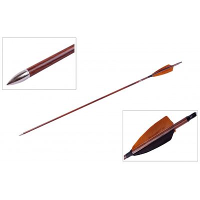GoodGoods karbónový šíp do luku 28", 7 mm, dekor dreva, hnedé morčacie letky GoodGoods karbónový šíp do luku 28", 7 mm, dekor dreva, hnedé morčacie letky