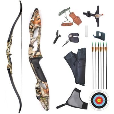 Jinx Luk reflexný 40 lbs skladací 56" Fisherman camo bohaté príslušenstvo Jinx Luk reflexný 40 lbs skladací 56" Fisherman camo bohaté príslušenstvo