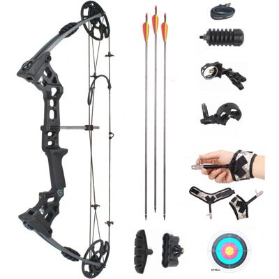 Jinx Nastaviteľný kladkový lúk Dreamer Black 20-70 lbs s bohatým príslušenstvom 30" Jinx Nastaviteľný kladkový lúk Dreamer Black 20-70 lbs s bohatým príslušenstvom 30"