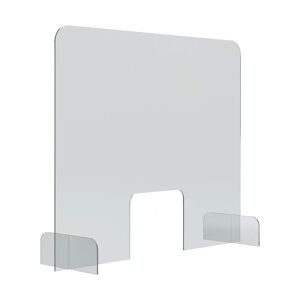 magnetoplan Pultový a stolový panel, akrylové sklo, priehľadné, hrúbka 5 mm, v x š x h 670 x 845 x 240 mm, od 5 ks